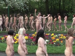 Naked Brit gals groups