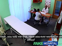 Mea Melone, the hot new nurse, gets naughty with her boss in fake hospital POV