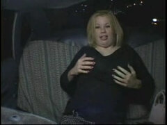 Highly Horny Thick Plump Soiree Woman jizzing in Taxi Cab-P1