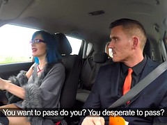 fake driving school sexy emo gets her ass pounded