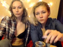 Non-pro striptease on webcam