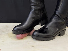 Hard Bootjob in Riding Boots (2 POVs) with TamyStarly - Ballbusting, CBT, Trampling, Femdom, Shoejob, Crush