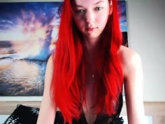 Redhead 18-19 y.o. dripping wet pussy solo shenanigans