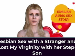 Lesbian Sex with a Stranger and Lost My Virginity with Her Step-son - English Audio Sex Story