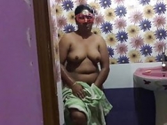 Indian Wife After Shower Drying Asking Her Guy To Have Sex