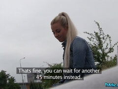 Public Agent - A Bus Stop Blowjobs Turns Into A Public Fuckfest 1 - Laura Olar