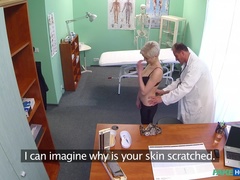 Fake Hospital (FakeHub): Blonde tattoo babe fucked hard by her doctor