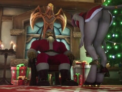 Sexy Demon Girl Rides Orc Santa's Dick : Warcraft Parody