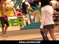 Small teen latina petite teen picked up at mall & screwed