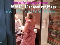 HotWife Brings BBC Creampie 4 Cuckold to clean it up