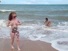 Fomos Em Praia De Nudismo Quando Vimos O Negao Ficamos Excitadas E Acabamos Fazendo Sexo Com O Dotado Com a Pica Deliciosa