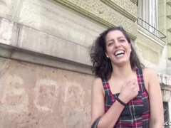 SEDUCE CUTE 18yr OLD Spanish babe ANAIDHA TO FUCK AT STREET CASTING - Outdoor Reality