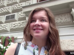 GERMAN SCOUT - 18 Jahre Junge Renata ANAL Gefickt Bei Strassen Casting - Jason steel