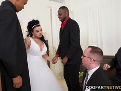 Payton Preslee's Wedding Turns Rough Interracial Threesome - Cuckold Sessions