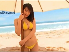 KOSETA mayu - cute Japanese in schoolgirl uniform and bikini - Asian tits