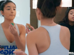 Asian porn video featuring Kendra Spade, Gina Valentina and Autumn Falls