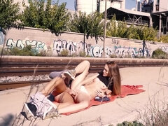 Alberto Blanco & Kira Parvati are fucking at the railway station