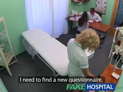 Tracy Lindsay gets a thorough sexual check-up from both doctors and nurses in fakehospital POV