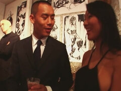 Asian babes come to kinky party for sake of BDSM entertainment