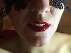 JOI Cum to my lips by Hotwife Venus.