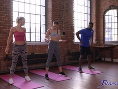 Award-Winning Interracial Workout Video w BBC & FFM