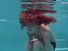 Sexy redhead underwater Nikita Vodorezova