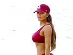 Daphne Joy - Red Bikini Miami Beach