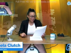 Hot Spanish News Anchor Hot Masturbation On Air Goes Wild - Carmela clutch