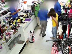 Shoplifting Asiatic 18-19 year old Jade Noir gets a hot fuck