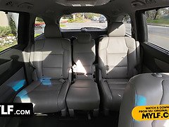 MILF Taxi takes revenge on cheating husband by fucking the taxi driver in backseat action - HD MILF Taxi