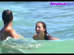 Hot Amateur Big Boobs Beach Voyeur Video