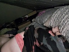 Sharing the bed with his stepsister who loves to fuck me