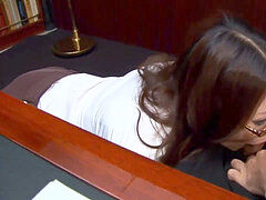 Subtitles - Ibuki, asian assistant, banged in office