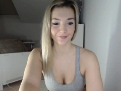 Amatéri, Blondína, Masturbácia, Sólo, Webkamera