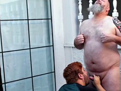 BEARFILMS Fat Bear Tony Marks Sucked By Gay Alezgi Cage