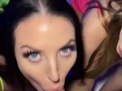 Webcam threesome starring Australian bitch Angela White