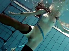 Hot Hungarian teen in the pool Petra