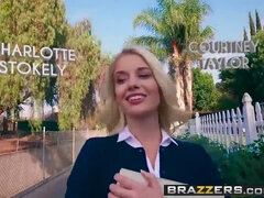 Charlotte Taylor worships and masturbates to the call of pussy in Brazzers' Hot And Mean - Call To Pussy Worship Scene Starr