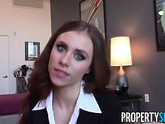 Anya Olsen, the naughty real estate agent, bangs her virgin client in every position imaginable