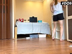 (Mia Split) - Flexible Babe Passionate Stretching On A Dildo