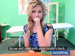 Sexy blonde MILF screams in pleasure as doctors give her a discount on their bill