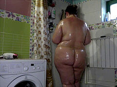 BBW takes bathroom on hidden web cam cam