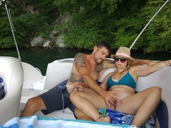 Public Amateurs Love Making Fun On Boat Public Voyeur Part1