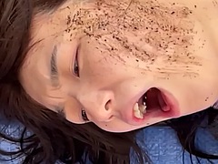 Misaki Azusa outdoor BDSM kept in a shallow grave boots on face facial cumshot extreme domination