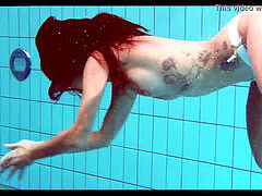 Hungarian teen Szilva underwater nude