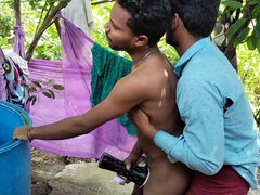 Desi Indian Boyfriend Gets Naughty in Treehouse Bathroom with Toy - Gay Hindi Video