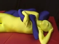 yellow zentai