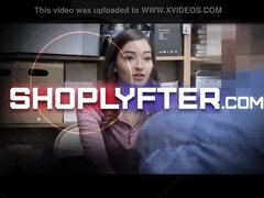Lisey Sweet gets punished by security guard for shoplifting & punished hard in the office
