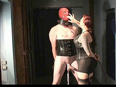 lady Alexia German domme cock and ball torture, domination