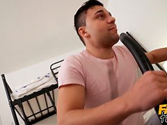 Cock Stuck In A Vacuum Cleaner with help from 18 yo natural college horny teen Rika